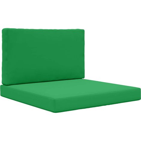 Cojín para sofá de exterior 2 pcs Verde Poliéster vidaXL