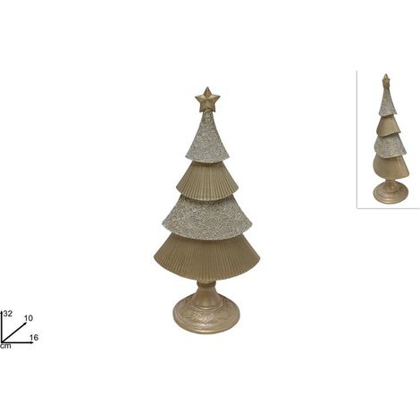 Decorazione Natalizia Alberi di Natale in Ceramica Decorato 32 cm