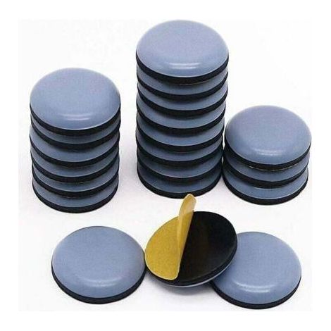Pack of 20 Self-Adhesive Teflon Pads to Facilitate Moving Furniture. (1/4)
