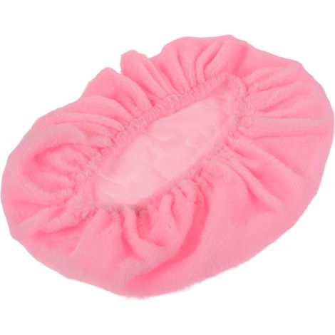 Housse de Siège de Toilette en Polyester Rose Décorative, Lavable et Facile à Entretenir, Protection la Poussière pour Salle de Bain à Domicile (1/5)