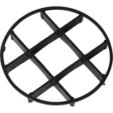 Pot de fleurs noir de 12 cm de diamètre, monobloc, avec plateau anti-pourriture des racines, base surélevée, support et ventilation. (1/5)