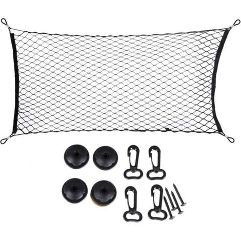 Bardusch - Filet de protection pour chien en voiture, sac filet de coffre universel, housse de filet de coffre (1/4)