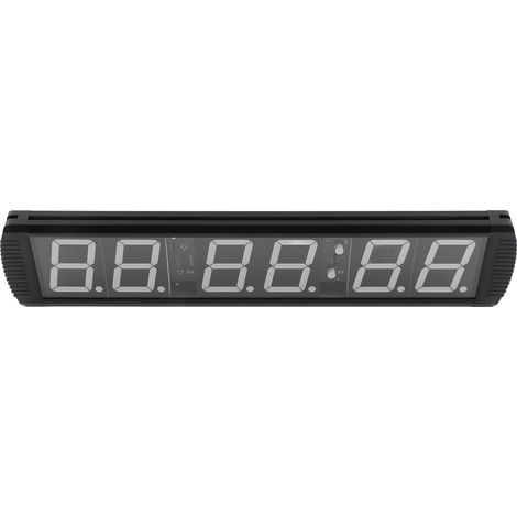 Minuteur LED 4 pouces avec télécommande, compte à rebours et chronomètre d'intervalle pour entraînement en salle de sport, horloge fitness, prise UE 100-240V (1/5)
