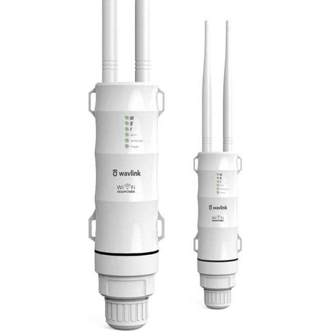 Amplificador WiFi Wavlink AC600/Repetidor WiFi potente para exteriores compatible con PoE/doble banda 2.4+5G/Antena WiFi de largo alcance de 2.4 GHz. (1/4)