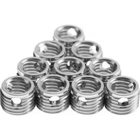 10 inserti filettati autofilettanti in acciaio inox 307 (interni M81,25 esterni M121,5) (1/5)