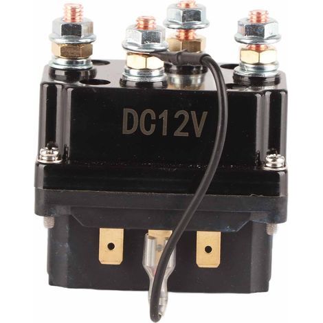 Relais Solénoïde Treuil - 12 V - 250 A - Pour Treuils 3000 À 5000 Livres - Compatible ATV UTV SUV 4x4 - 1 Pièce (1/5)