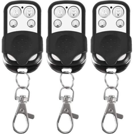Lot de 3 télécommandes universelles, à Code Fixe, avec fréquence de 433,92 MHz, pour Portail Automatique (1/4)