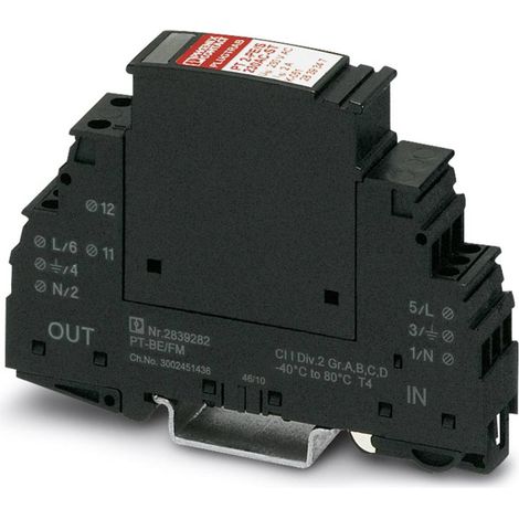 [GEBRAUCHT] B-Ware Phoenix Contact 2817958 PT 2+1-S-48DC/FM Überspannungsschutz-Ableiter Verteiler (1/2)