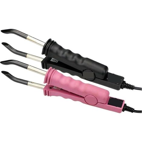 Outils Professionnels De Liaison Kératine Fer D'extension Cheveux Connecteur Chaleur Fusion Température Machine Gain Temps Efficace(Black and Red) (1/5)