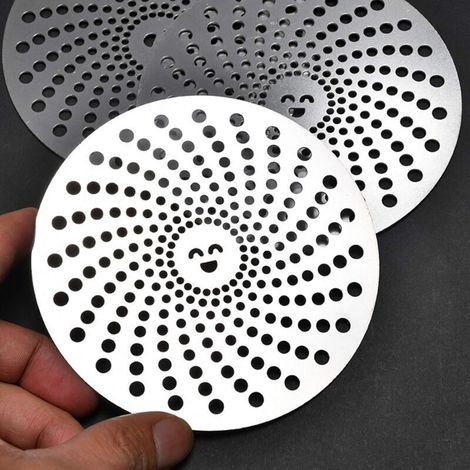 Attrape Cheveux Lavabo Crépine Tamis Filtre de Vidange de Douche Filtre de Vidange à Bouchon D'égout Crépine D'évier de Cuisine en Acier Inoxydable Crépine de Bain pour Salle de Bain Cuisine et WC (1/4)