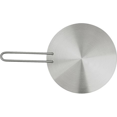 Diffusore di calore, struttura in acciaio rivestito resistente, distribuzione uniforme del calore, grigio chiaro (1/2)