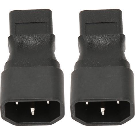IEC320 C14 auf C9 Stecker-Buchse Adapter 6A 250V für PDU Server-USV - 2er-Pack
