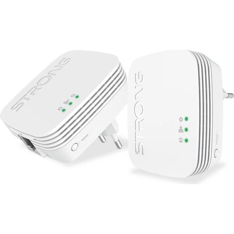 Strong POWERL1000DUOMINI Adaptateur réseau CPL 1000 Mbit/s Ethernet/LAN Blanc 2 pièce(s)