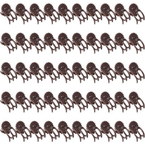 50 Clips De Plante En Plastique, Plantes De Support De Rotin, Clips De Fixation De La Croissance Des Fleurs, Fournitures De Jardin De Jardin (1/5)