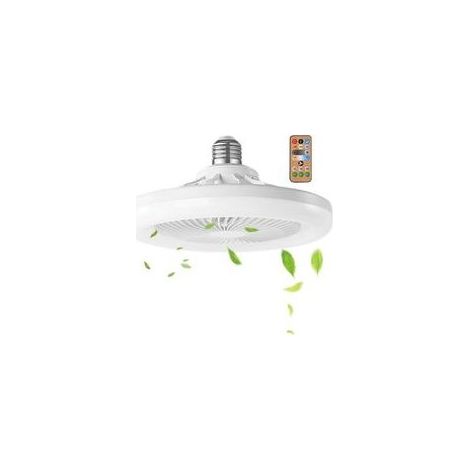 Petit ventilateur de plafond avec lumière, ventilateur de plafond fermé Crezuo (1/4)