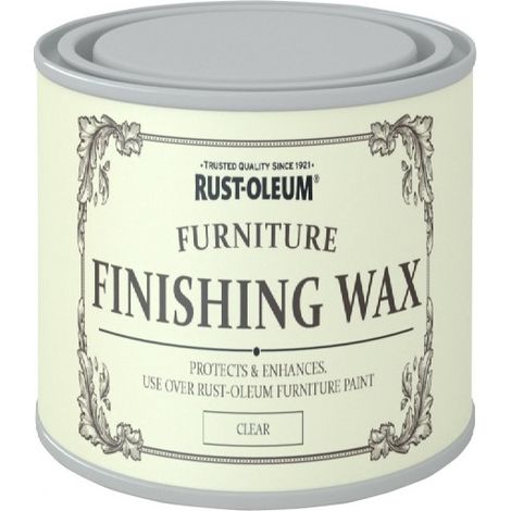 Rust-Oleum Chalk Chalky Furniture Paint - Finishing Wax - Clear 125ml
