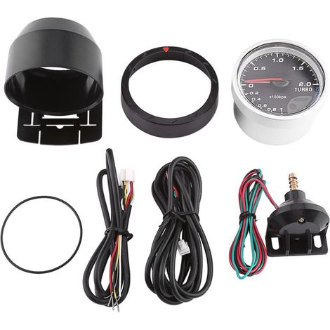Con manometro a filo, kit manometro, staffa di montaggio robusta 0-200Kpa con piano in vetro per auto da corsa e automobili professionali (1/5)