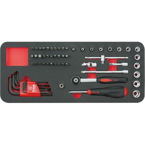 Module mousse douilles 1/4'' 59 pièces - MOB (1/2)