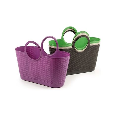 Borsa bag rattan intrecciata colori vari - ipae-progarden (1/2)