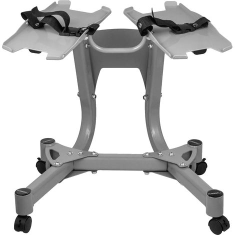 Mancuerna de peso ajustable, sistema de entrenamiento versátil, construcción duradera, soporte para mancuernas de una pieza. (1/2)