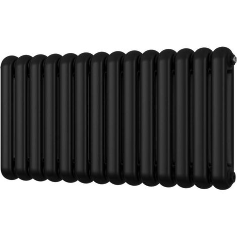 Sherwood - Black Round Top Column Radiator H500mm x W993mm 2 Column (1/3)