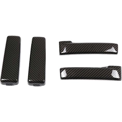 Lot de 4 autocollants de garniture de poignée de porte intérieure pour Toyota FJ Cruiser 2007-2021, en fibre de carbone (1/5)