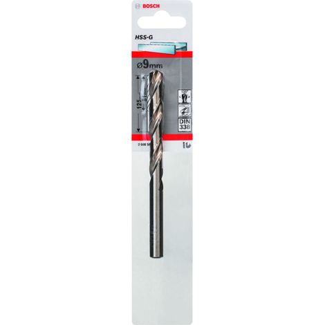 Broca para metal HSS-G DIN 338 (9 x 81 x 125 mm) BOSCH 2608585934