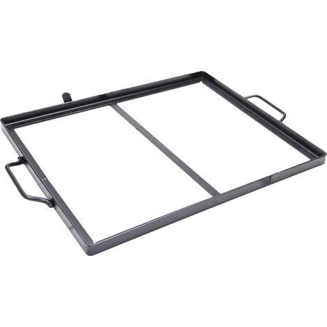 Telaio in ferro con manici per bistecchiera in ghisa piastra in pietra lavica e ollare scegli la misura : 50x40 cm