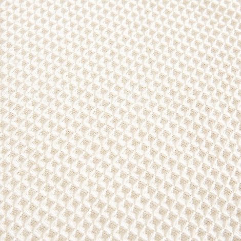 Plaid Jeté de Canapé Scandinave Blanc Gaufré Couvre-Lit 90 x 90 cm Tissé Jacquard Polycoton 30 × 22 × 1 cm 342 g – Livraison gratuite
