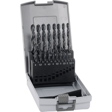 Alpen 802311100 HSS Metall-Spiralbohrer-Set 19teilig DIN 338 Zylinderschaft 1 Set