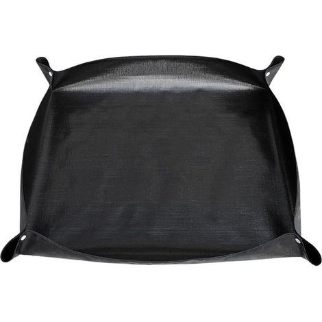 1 x Black Extra Thick PE Potting Mat with Plastic Buttons, Waterproof Garden Mat for Indoor Plants, Outdoor Potting Table, Potting and Gardening (1/5)