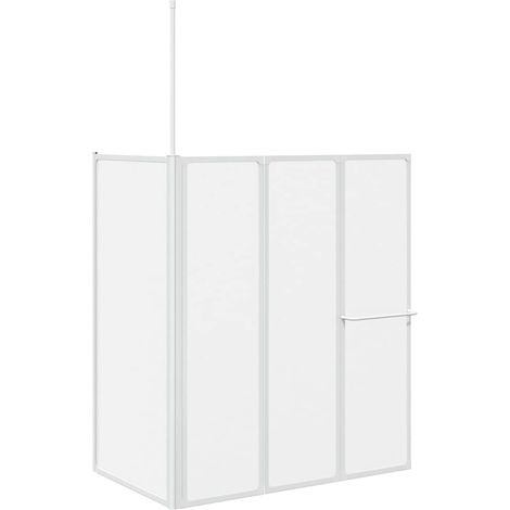 Maison Exclusive - Pare baignoire en L 70x120x137 cm 4 panneaux pliables (1/5)