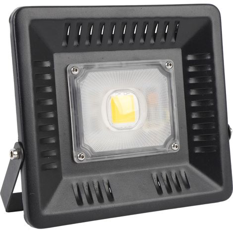 Faro LED da 50W, certificato IP65, resistente alla pioggia, con cavo, 5000 lm, super luminoso, con staffa metallica regolabile, per uso esterno in condizioni di caldo. (1/5)