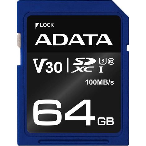 Adata  Premier Pro  UHS-I  64 GB  SDXC  Memoria flash clase 10 (1/2)