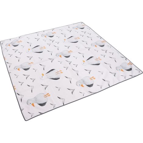 Tapis de protection anti-éclaboussures pour chaises hautes bébé, multifonctionnel, grand format, antidérapant, lavable, couverture de pique-nique portable pour bébés et jeunes enfants. (1/5)