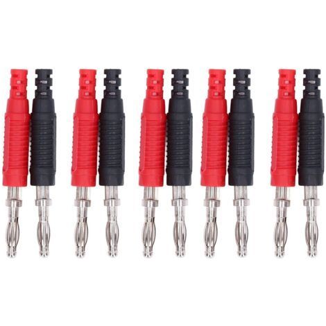 Banana Male Plug, Insulated Banana Plugs, DIY Banana Connectors, 5 Sets of Insulated Male Banana Plugs for Soldering Irons (1/5)