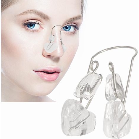 Pince-nez pour nez large, embellisseur de nez en silicone de sécurité, rehausseur de hauteur de nez pour femmes, hommes et jeunes filles