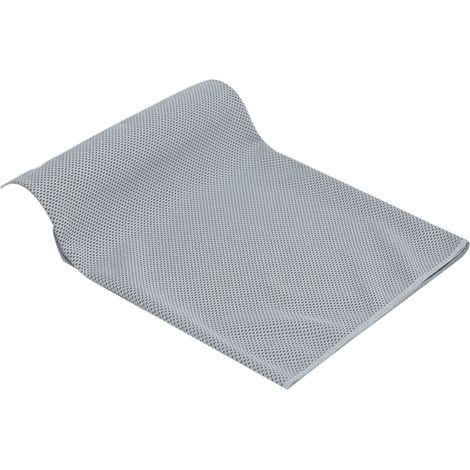 Serviette rafraîchissante décolorante légère glace douce respirante pour yoga sport course gym fitness gris 30x80cm (1/5)