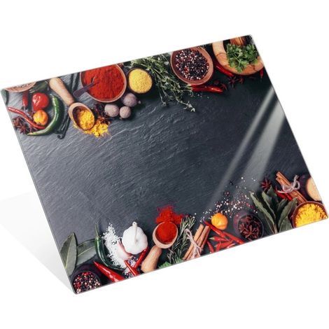 Glass Cutting Board, Marble Design, 40x30 cm (1/5)