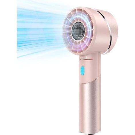 Compact portable fan, mini turbo fan, USB Type-C rechargeable, 4 speeds, up to 16 hours of battery life, small size. - AquaForge (1/5)