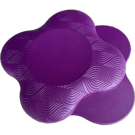 Coussin de yoga extra épais pour genoux, coudes, poignets, mains et tête, mousse, pour yoga/pilates, violet.20202CM (1/4)