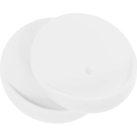 Support de rideau de douche générique, 2 pièces, blanc, en ABS, adhésif, pour salle de bain et cuisine. (1/5)