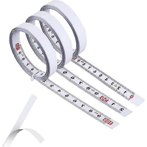 Selbstklebendes metrisches Lineal, selbstklebendes Maßband aus Kohlenstoffstahl, 1 m langes selbstklebendes metrisches Lineal, selbstklebendes Maßband mit Skala (1/5)