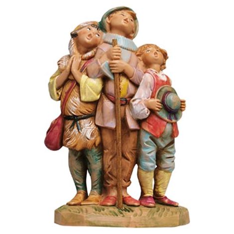CORO MUSICALE DI PASTORI 12CM IN RESINA (F14)