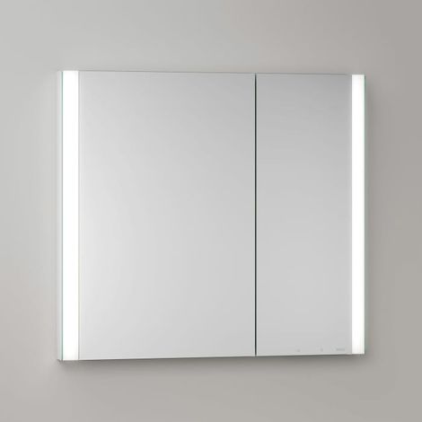 Keuco Royal Metis LED Unterputz-Spiegelschrank 80 x 71 cm, 2 Türen mit Spiegelheizung, asymetrisch (1/5)
