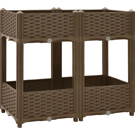 Maison Exclusive - Fioriera Rialzata 80x40x71 cm in Polipropilene