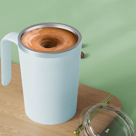 Tasse À Mélange Automatique - Acier Inoxydable 304 - Capacité 350 ml - Alimentation USB - Pour Café Chocolat Chaud - Usage Bureau Maison Voyage - 1 Pièce (1/5)