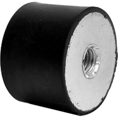 Plot antivibratoire femelle RS PRO M4 Ø 16mm en Caoutchouc naturel ( Prix pour Paquet de 4 )