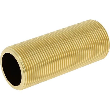 Anquier – Raccord laiton 100mm filetée 1'1/4 – Filetage plomberie 33x42 – Longueur 10 cm pour installations sanitaires et chauffage