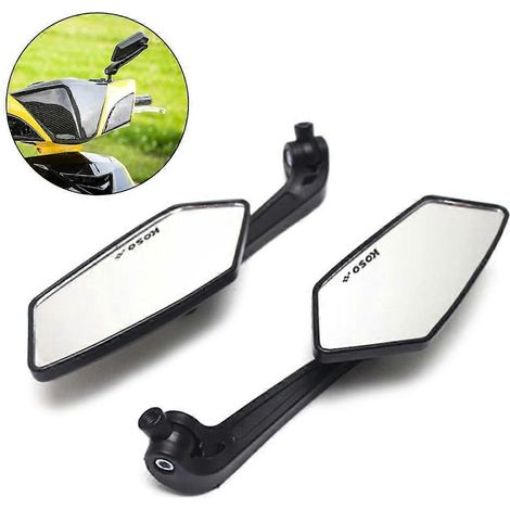 Rétroviseurs pour vélos électriques et motos avec boulon de 8 ou 10 mm (1/4)